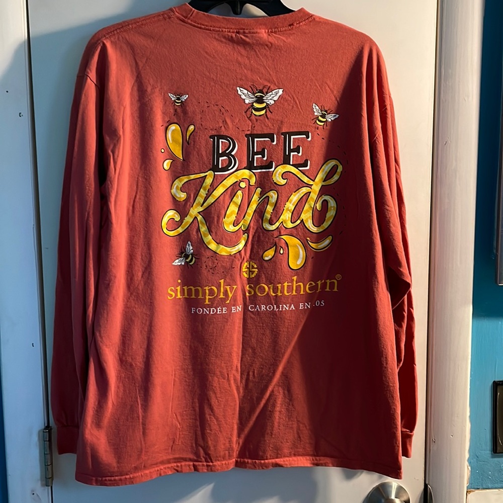 Simply Southern long sleeve tee “bee kind”